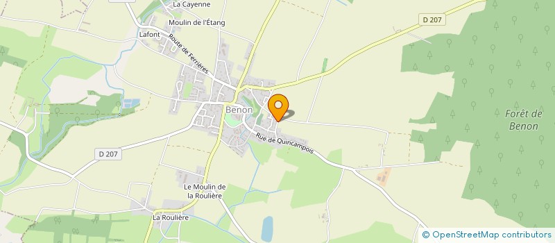 localisation de l'entreprise MONSIEUR FRANCOIS FERCHAUD  BENON