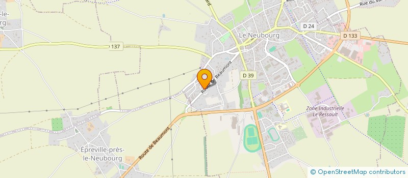 localisation de l'entreprise MONSIEUR FRANCOIS FEUILLET  LE NEUBOURG