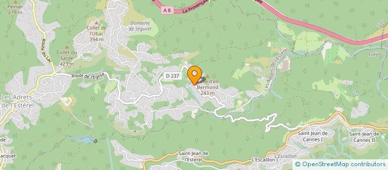 localisation de l'entreprise MONSIEUR FRANCOIS FLESMAN  LES ADRETS-DE-L'ESTEREL