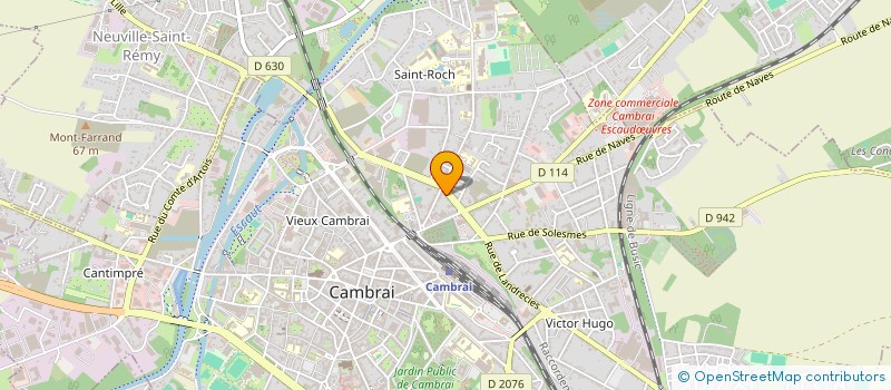 localisation de l'entreprise MONSIEUR FRANCOIS FONTAINE  CAMBRAI