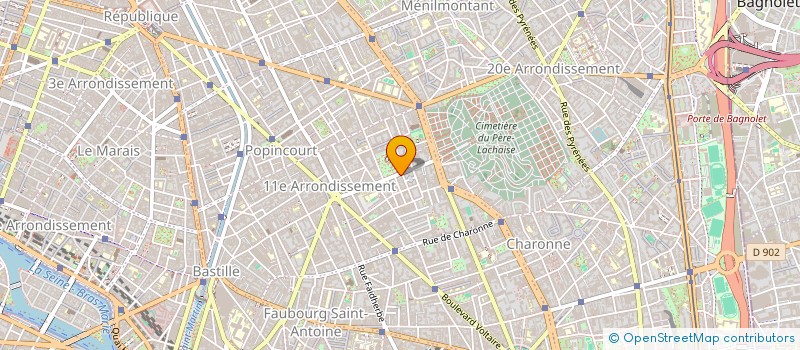 localisation de l'entreprise MONSIEUR FRANCOIS FORICHER  PARIS