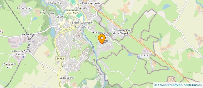 localisation de l'entreprise MONSIEUR FRANCOIS FORRE à SAINT-LAURENT-SUR-SEVRE
