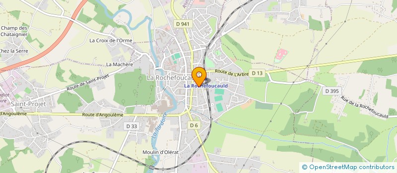 localisation de l'entreprise MONSIEUR FRANCOIS FORTIN à LA ROCHEFOUCAULD-EN-ANGOUMOIS