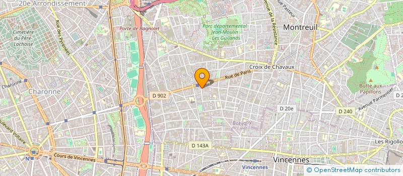 localisation de l'entreprise MONSIEUR FRANCOIS FOUCHAUX à MONTREUIL