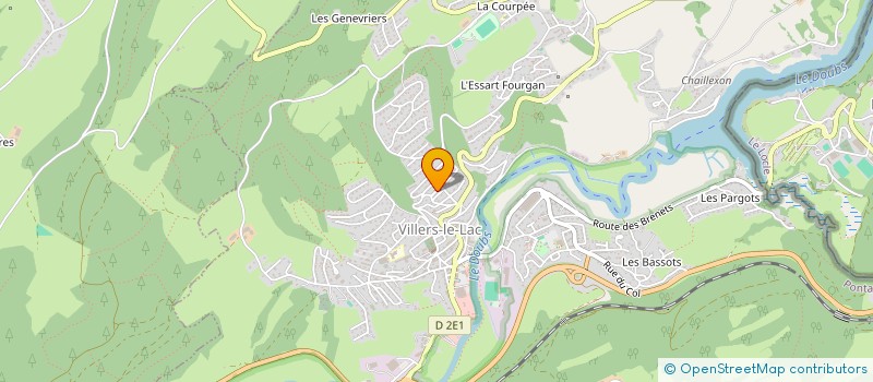 localisation de l'entreprise MONSIEUR FRANCOIS FOURNIER  VILLERS-LE-LAC