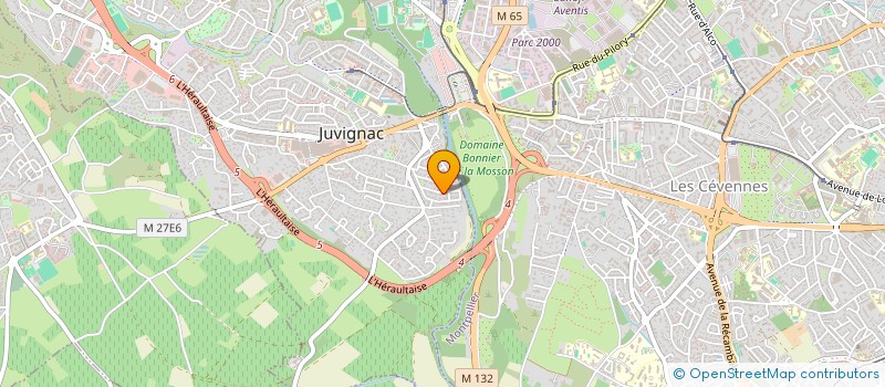 localisation de l'entreprise MONSIEUR FRANCOIS FOURRIER  JUVIGNAC