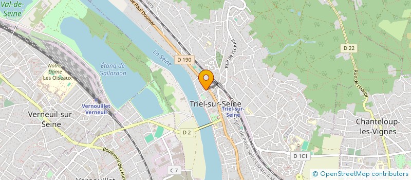 localisation de l'entreprise MONSIEUR FRANCOIS FRANCHI  TRIEL-SUR-SEINE