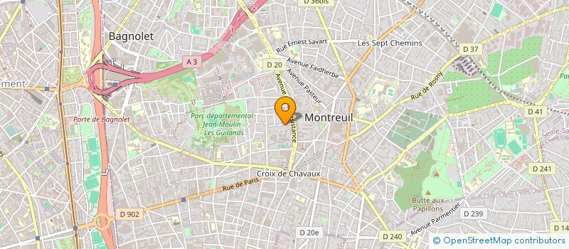 localisation de l'entreprise MONSIEUR FRANCOIS FRIGIER-LARROUDE à MONTREUIL