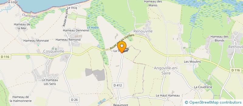 localisation de l'entreprise MONSIEUR FRANCOIS FRIGOT  SAINT-PIERRE-EGLISE