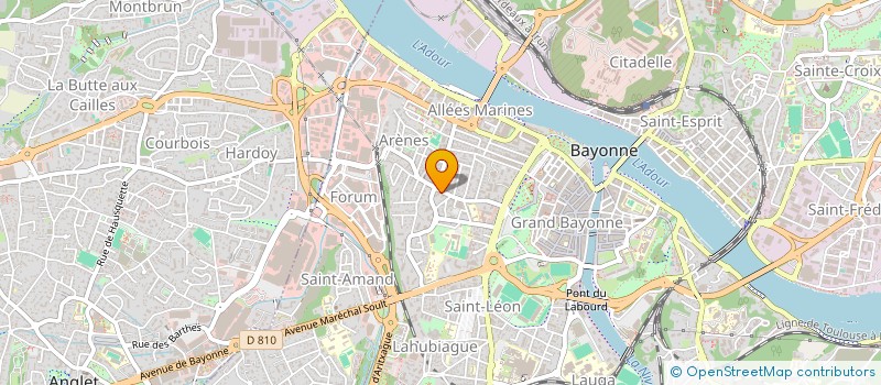 localisation de l'entreprise MONSIEUR FRANCOIS FROGET  BAYONNE