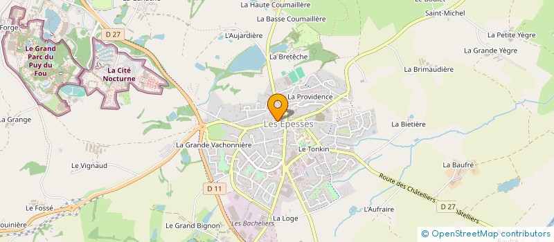 localisation de l'entreprise MONSIEUR FRANCOIS GABARD  LES EPESSES