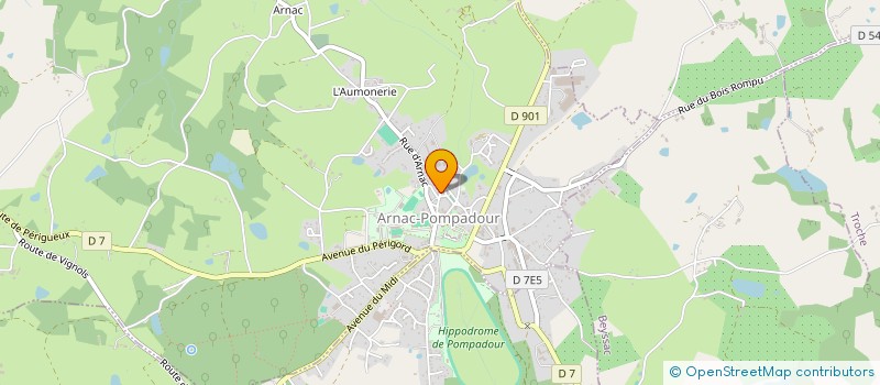 localisation de l'entreprise MONSIEUR FRANCOIS GABOREAU  ARNAC-POMPADOUR