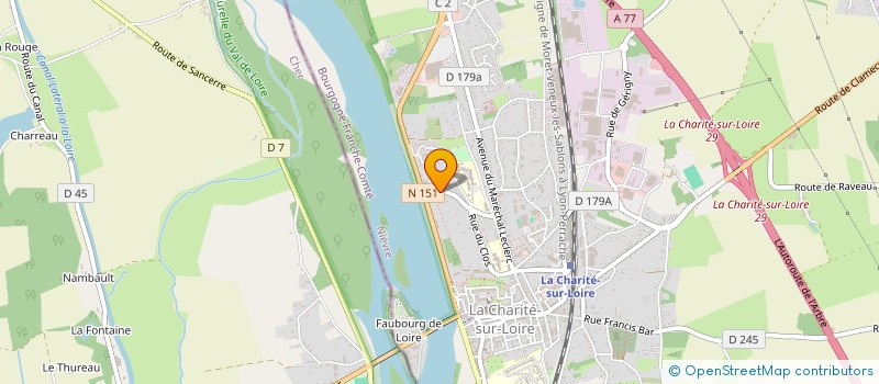 localisation de l'entreprise MONSIEUR FRANCOIS GAFFET à LA CHARITE-SUR-LOIRE