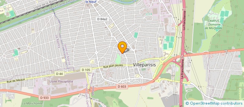 localisation de l'entreprise MONSIEUR FRANCOIS GAGNEPAIN-ULRICH  VILLEPARISIS