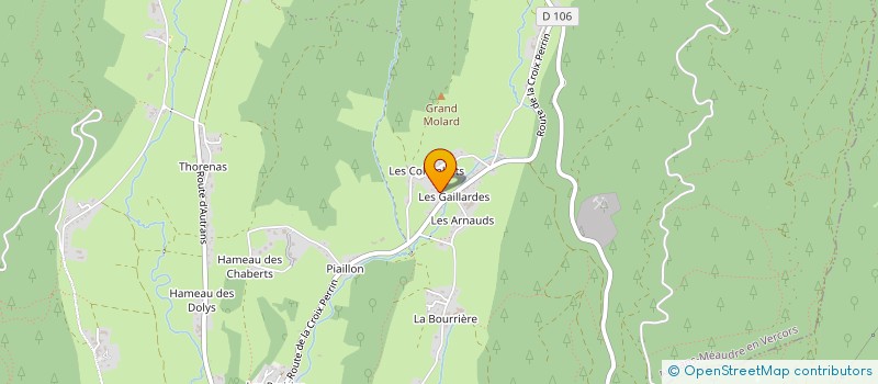 localisation de l'entreprise MONSIEUR FRANCOIS GAILLARD  AUTRANS-MEAUDRE EN VERCORS