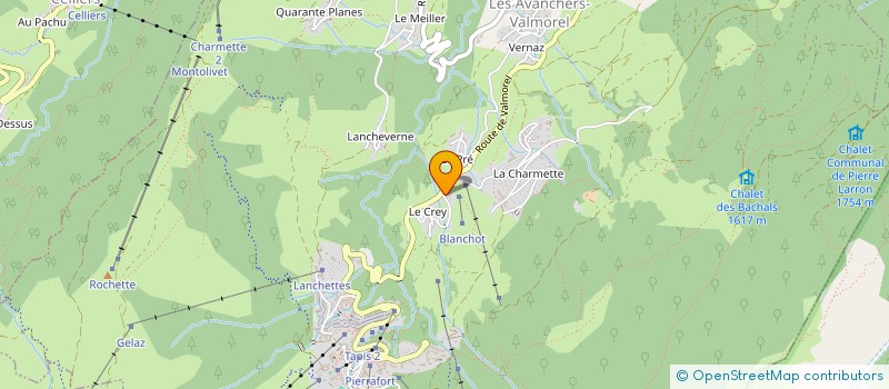 localisation de l'entreprise MONSIEUR FRANCOIS GAITON  LES AVANCHERS-VALMOREL