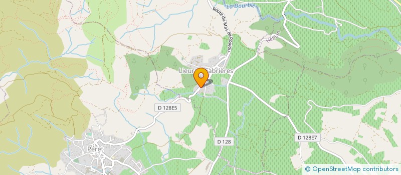 localisation de l'entreprise MONSIEUR FRANCOIS GALVEZ  CABRIERES