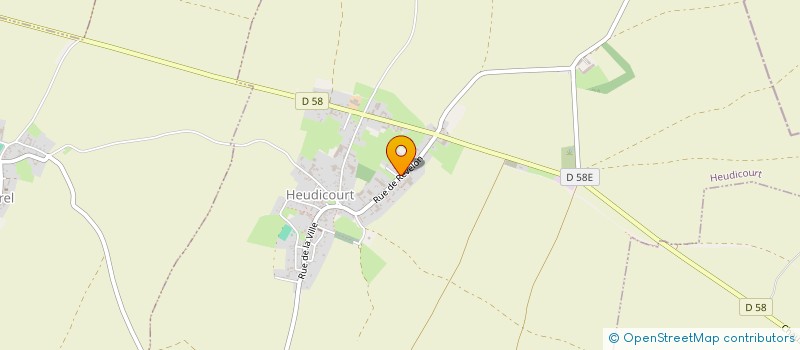 localisation de l'entreprise MONSIEUR FRANCOIS GAMBIER  HEUDICOURT