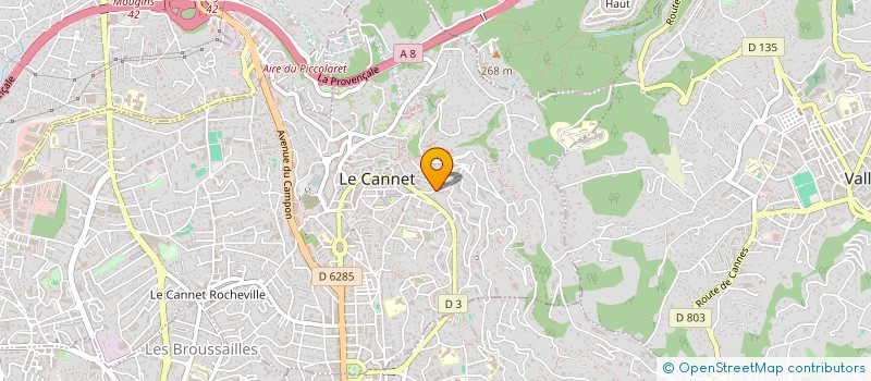 localisation de l'entreprise MONSIEUR FRANCOIS GANDOLFO à LE CANNET