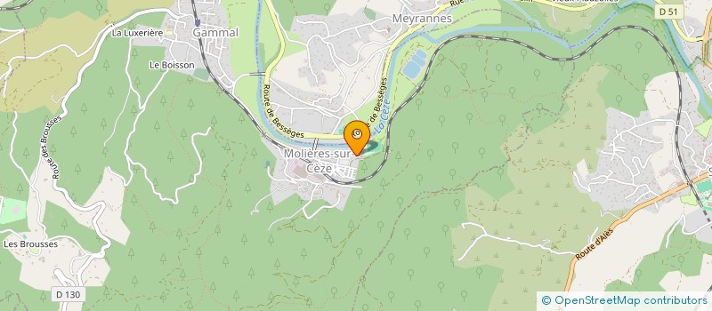 localisation de l'entreprise MONSIEUR FRANCOIS GARCIA  MEYRANNES