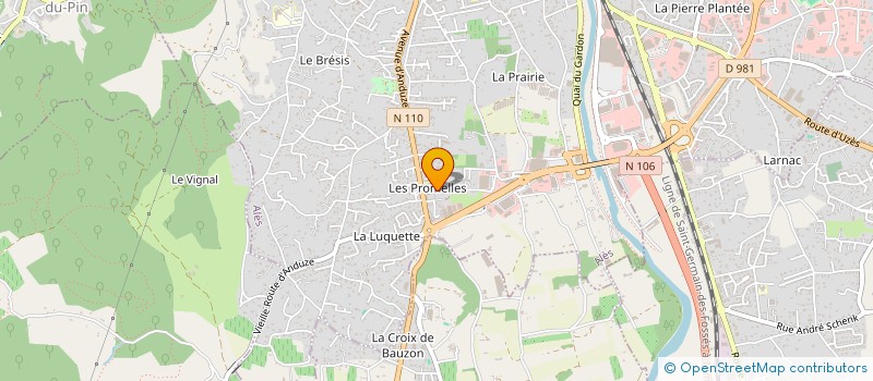 localisation de l'entreprise MONSIEUR FRANCOIS GARCIA  ALES