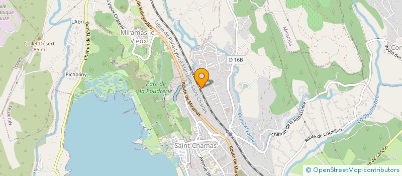 localisation de l'entreprise MONSIEUR FRANCOIS GARESSUS  SAINT-CHAMAS