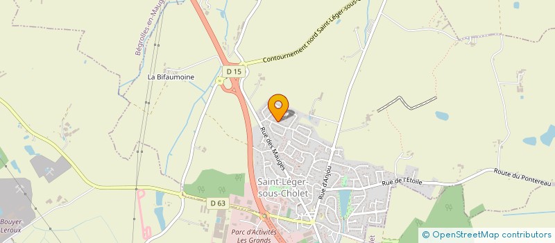 localisation de l'entreprise MONSIEUR FRANCOIS GARNIER  SAINT-LEGER-SOUS-CHOLET