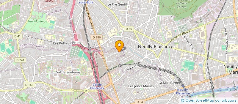 localisation de l'entreprise MONSIEUR FRANCOIS GARREAU à FONTENAY-SOUS-BOIS