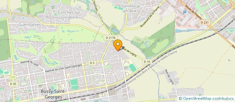 localisation de l'entreprise MONSIEUR FRANCOIS GARREAU  BUSSY-SAINT-GEORGES