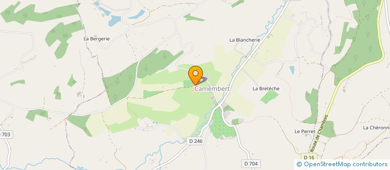 localisation de l'entreprise MONSIEUR FRANCOIS GAUBERT à CAMEMBERT