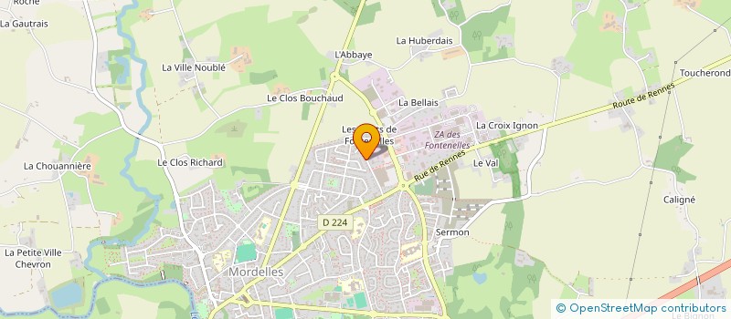 localisation de l'entreprise MONSIEUR FRANCOIS GAUDIN  MORDELLES