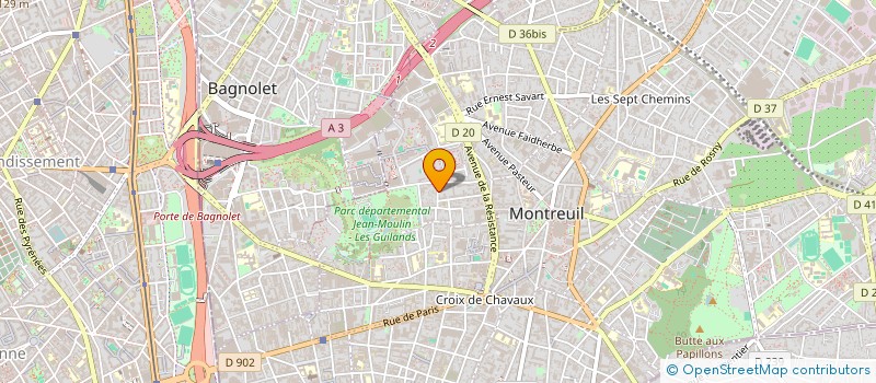 localisation de l'entreprise MONSIEUR FRANCOIS GAUTHIER à MONTREUIL