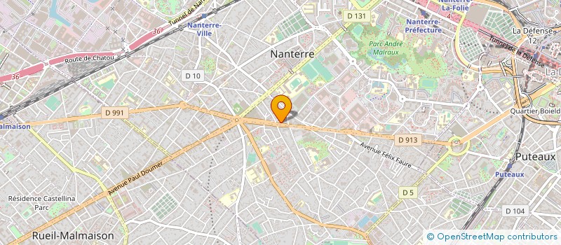 localisation de l'entreprise MONSIEUR FRANCOIS GAUTHIER  NANTERRE