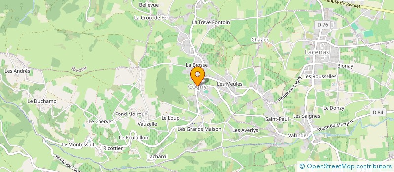 localisation de l'entreprise MONSIEUR FRANCOIS GEHOVESE  COGNY