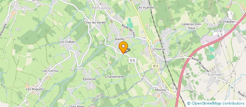 localisation de l'entreprise MONSIEUR FRANCOIS GELLOZ à PERS-JUSSY