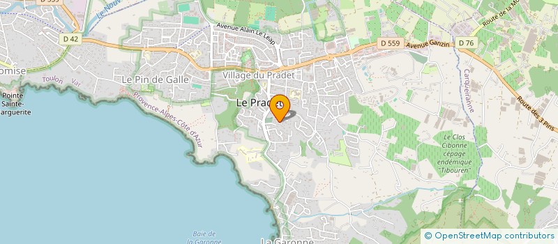 localisation de l'entreprise MONSIEUR FRANCOIS GENOVA  LE PRADET