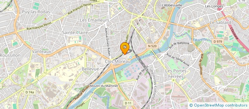 localisation de l'entreprise MONSIEUR FRANCOIS GEORGES à LIMOGES