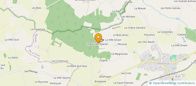 localisation de l'entreprise MONSIEUR FRANCOIS GERARD  MEDREAC