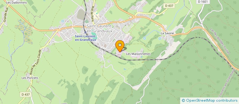 localisation de l'entreprise MONSIEUR FRANCOIS GERARD  SAINT-LAURENT-EN-GRANDVAUX