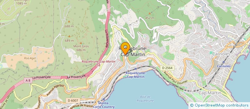 localisation de l'entreprise MONSIEUR FRANCOIS GERARD à ROQUEBRUNE-CAP-MARTIN