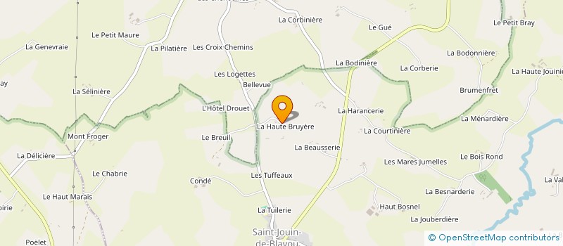 localisation de l'entreprise MONSIEUR FRANCOIS GERAULT à SAINT-JOUIN-DE-BLAVOU