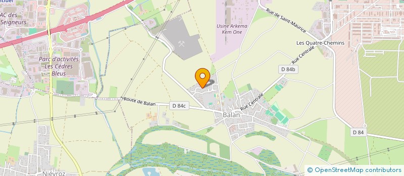 localisation de l'entreprise MONSIEUR FRANCOIS GERENTET DE SALUNEAUX  BALAN