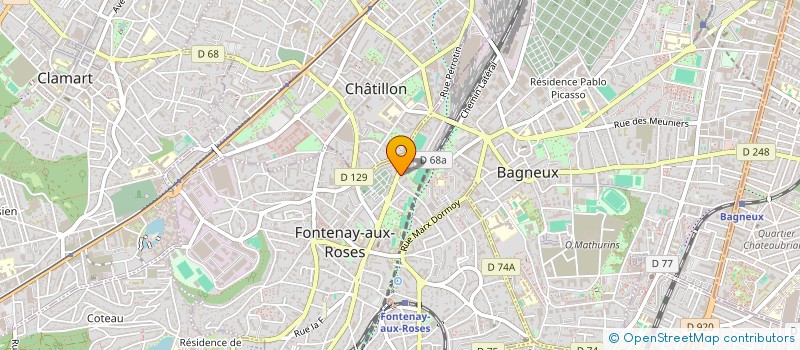 localisation de l'entreprise MONSIEUR FRANCOIS GERVEREAU à FONTENAY-AUX-ROSES