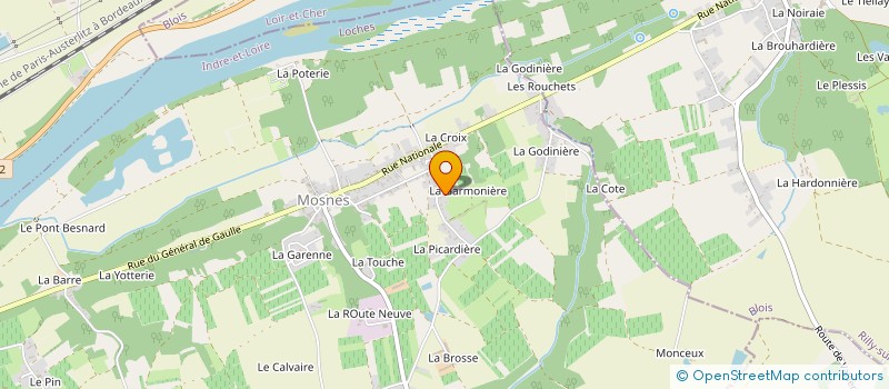 localisation de l'entreprise MONSIEUR FRANCOIS GIBAULT  MOSNES