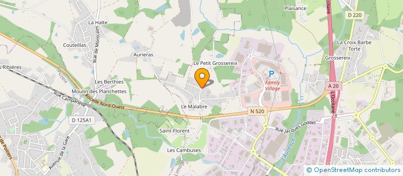 localisation de l'entreprise MONSIEUR FRANCOIS GICQUEL à LIMOGES