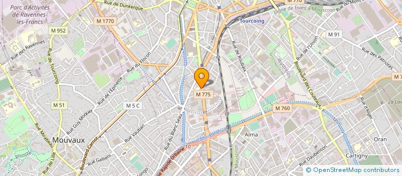 localisation de l'entreprise MONSIEUR FRANCOIS GILBERT  TOURCOING