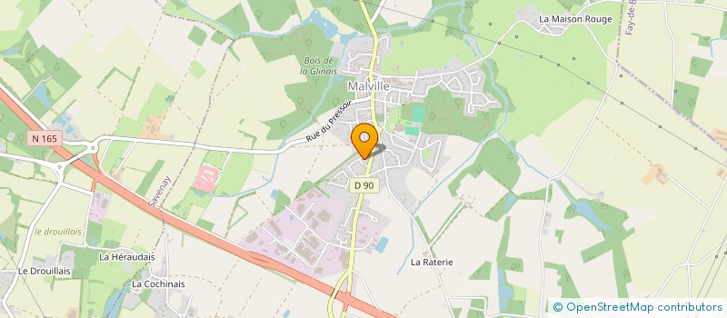 localisation de l'entreprise MONSIEUR FRANCOIS GINGUENE  MALVILLE