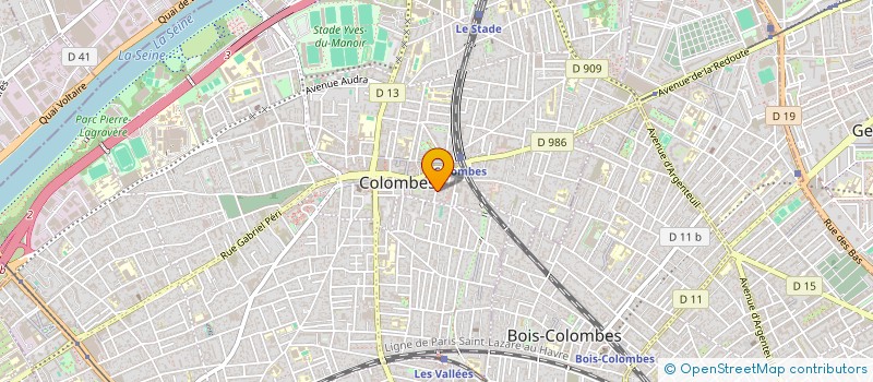 localisation de l'entreprise MONSIEUR FRANCOIS GIRARD  COLOMBES