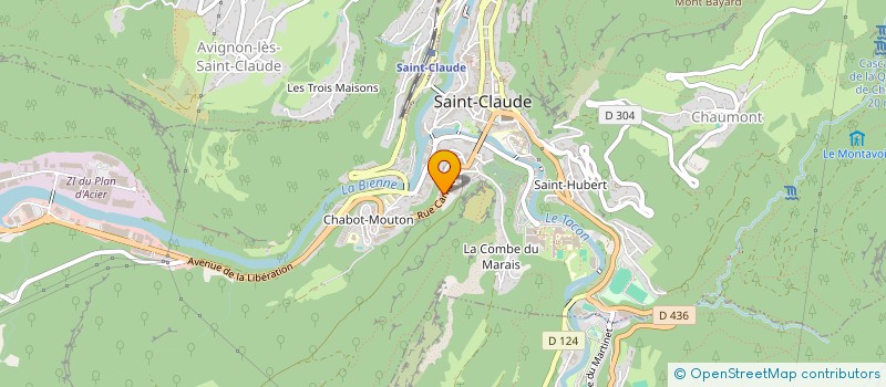 localisation de l'entreprise MONSIEUR FRANCOIS GIROD à SAINT-CLAUDE