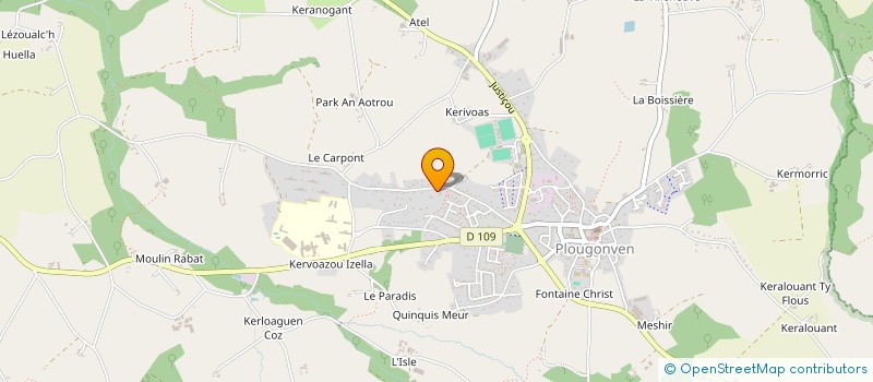 localisation de l'entreprise MONSIEUR FRANCOIS GLOAGUEN  PLOUGONVEN